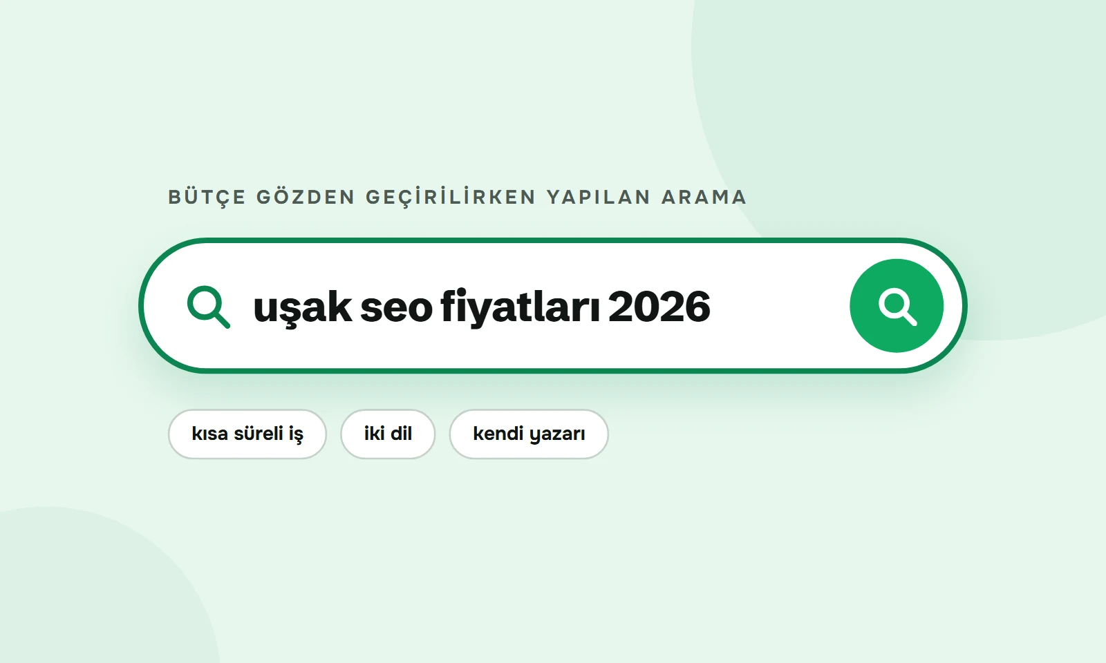 Uşak SEO fiyatları 2026 araması